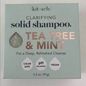 Kitsch solid shampoo bar, tea tree and mint